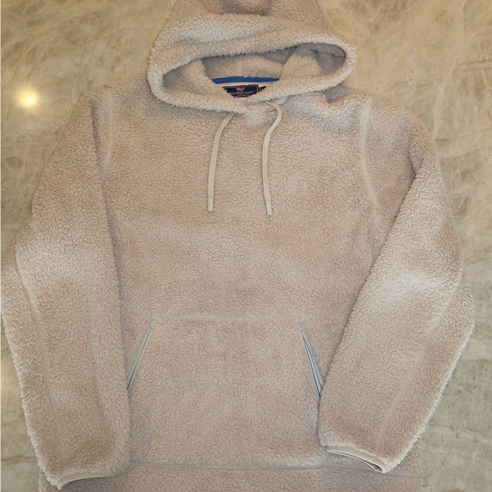 Vineyard Vines Men's Sherpa Fleece Hoodie - Cream